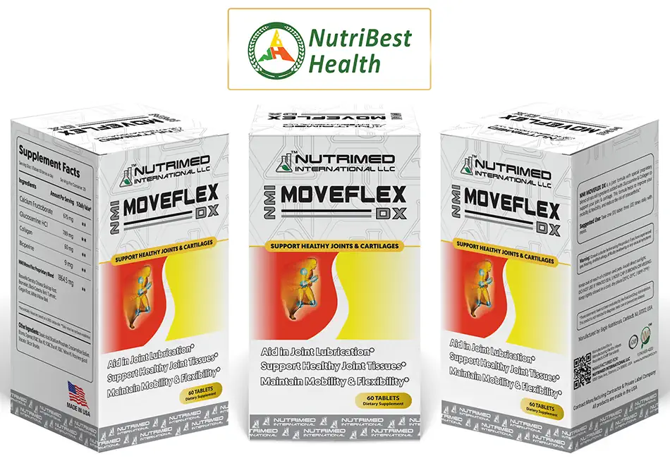 Thực phẩm bảo vệ khớp NMI- MOVEFLEX DX - NUTRIMED INTERNATIONAL LLC - Nutribest Health - 9mart.vn