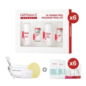 Cell Fusion C Expert – Giải pháp dưỡng trắng an toàn, cải thiện sắc tố da TA TONING PEEL KIT (Combo 6 bộ) - 9Mart.vn