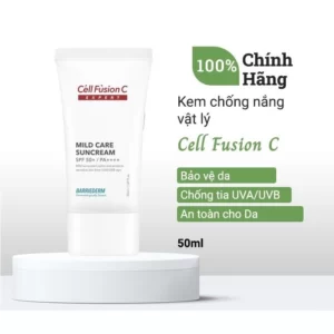 Cell Fusion C Expert – Kem chống nắng vật lý, tăng cường hàng rào bảo vệ da Mild Care Suncream SPF 50PA - 9Mart.vn