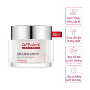 Cell Fusion C Expert – Kem dưỡng trắng & đều màu da White Cure Vita.CEB12 CREAM - 9Mart.vn