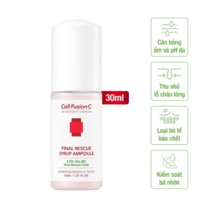 Cell Fusion C Expert – Tinh chất chăm sóc da nhờn mụn Final Rescue Syrup Ampoule - 9Mart.vn