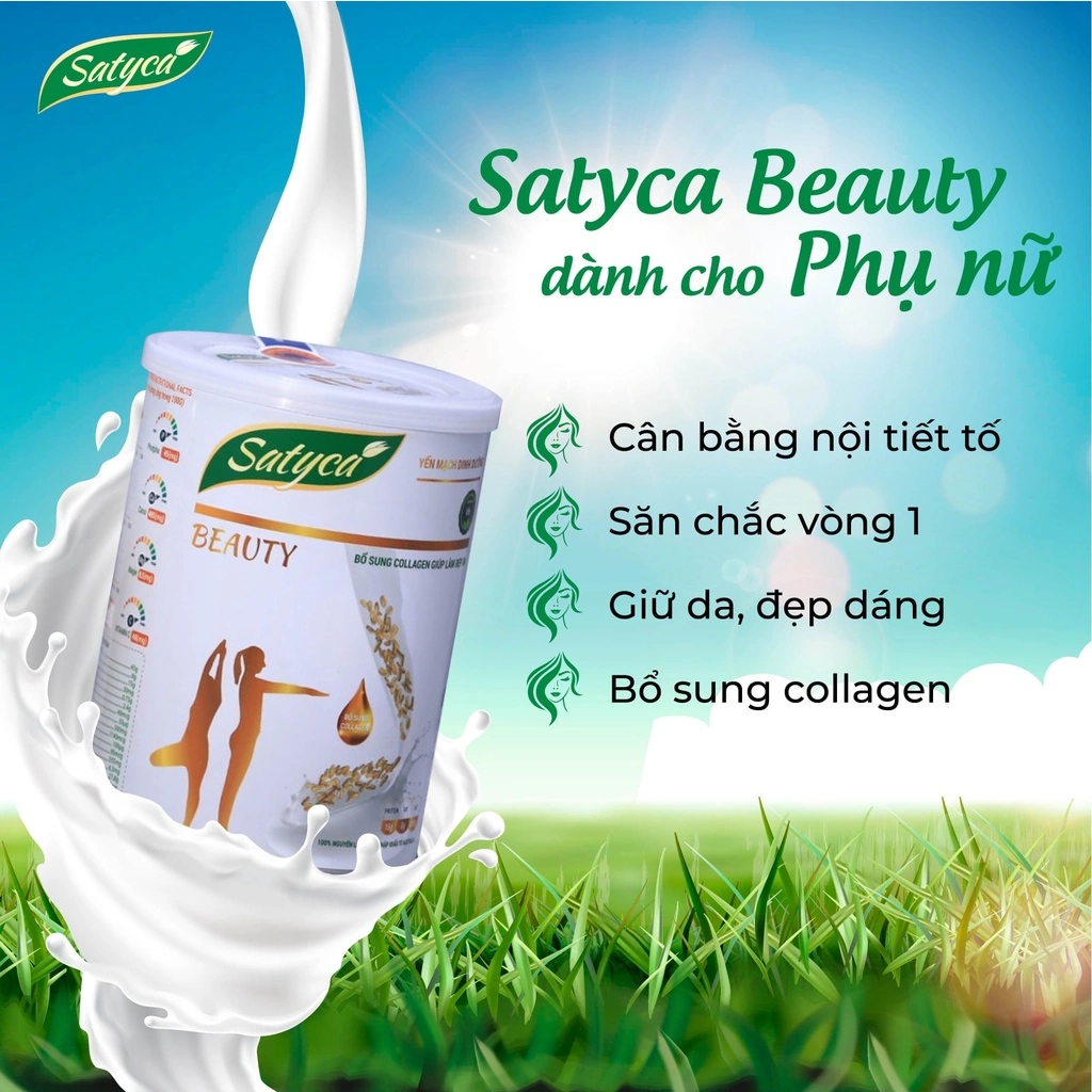 Sữa yến mạch dinh dưỡng Satyca Beauty dành cho phụ nữ - 9mart.vn