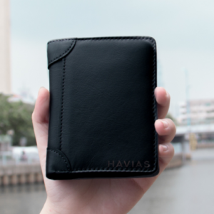 Ví đứng da bò Laffy HAVIAS® Unisex / Nam/ Nữ