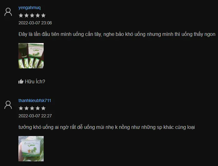 Khách hàng review GREEN FILTER CELERY - 9mart.vn