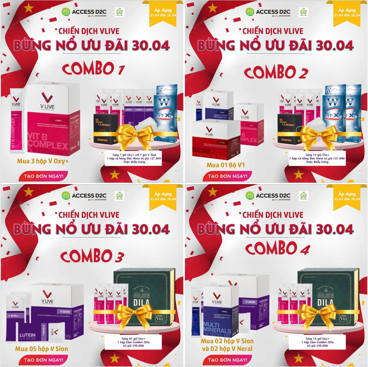 Khuyến mãi Vlive chào mừng 30.4-1.5 - 9Mart.vn