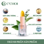 Thành Phần Son Dưỡng Saffron C'choi Không Màu – Son Dưỡng Môi Nhụy Hoa Nghệ Tây - Punar - 9Mart.vn
