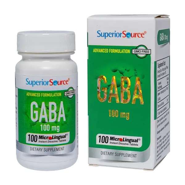 Thực phẩm bổ sung GABA 100mg giúp ổn định thần kinh, ngủ ngon, sâu giấc - Superior Source - 9mart.vn