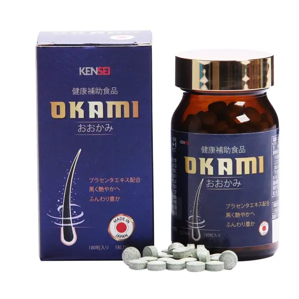 Viên Dưỡng Tóc Okami Kensei Nhật Bản 180 viên chính hãng giá rẻ - 9mart.vn Viên Dưỡng Tóc Okami Kensei Nhật Bản 180 viên chính hãng giá rẻ - 9Mart.vn