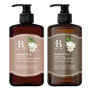 Bộ Dầu gội và Dầu xả Bare For Bare chính hãng giá tốt - Ngăn ngừa rụng tóc 300ml x 2 chai - 9Mart.vn