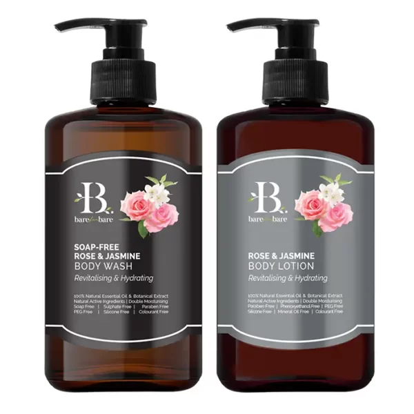 Bộ chăm sóc cơ thể Rose and Jasmine - Cấp ẩm và phục hồi Bare for Bare chính hãng giá tốt - 9Mart.vn