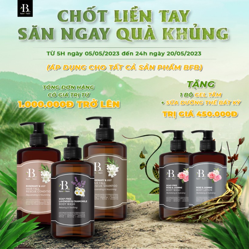 Khuyến mãi Bare for Bare chính hãng giá tốt tháng 5 9mart.vn