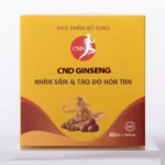 Nhân sâm & táo đỏ hòa tan CND Ginseng 20 gói x 3g chính hãng giá tốt - 9Mart.vn