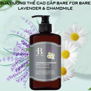Sữa dưỡng thể dưỡng ẩm Bare For Bare chính hãng giá tốt - Lavender & Chamomile (thư giãn & làm dịu) - 9Mart.vn