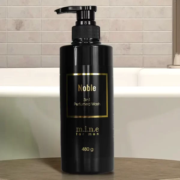 Tắm gội nam Noble 3 in 1 (480g) hương nước hoa - Mine for men chính hãng giá rẻ - 9Mart.vn