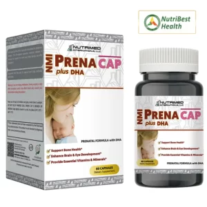 Thực phẩm bổ sung cho mẹ bầu và sau sinh 60 viên NMI - PRENACAP PLUS DHA chính hãng giá tốt - Nutribest Health - 9Mart.vn