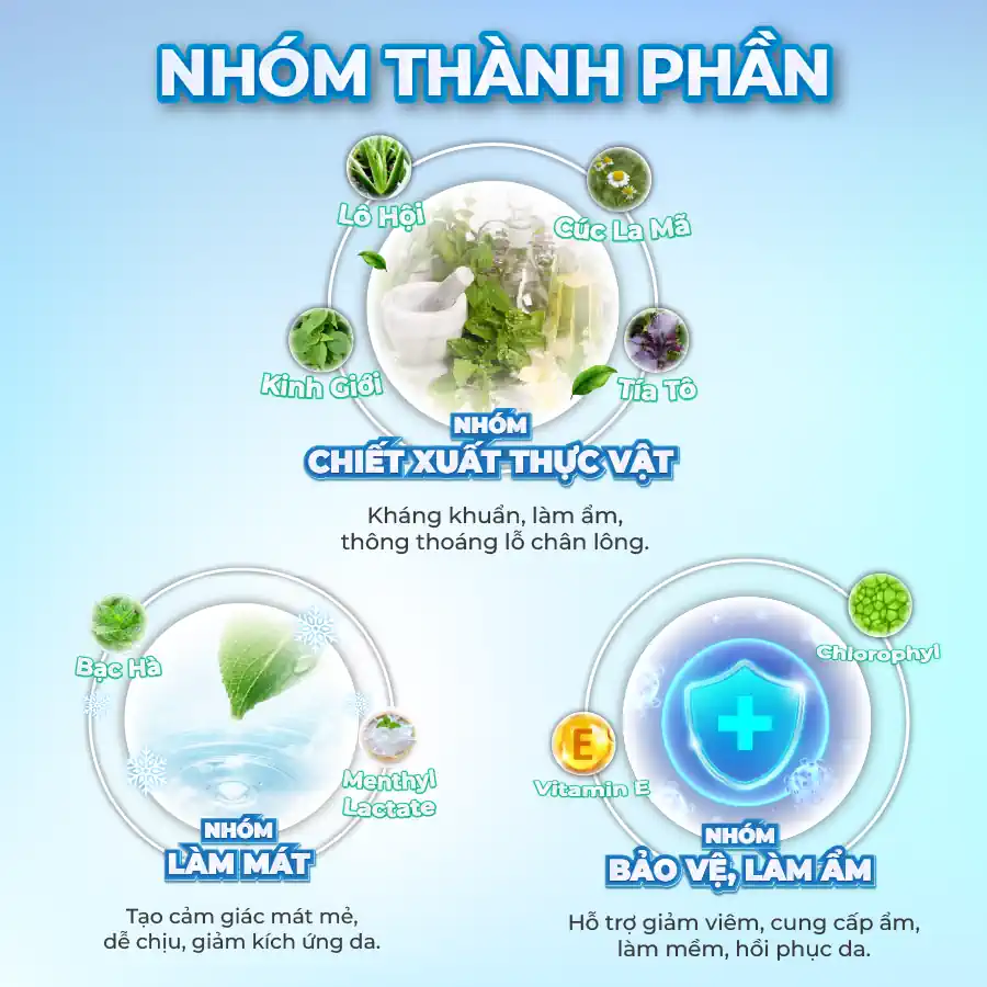 Nhóm Thành Phần Của Khăn Lau Hạ Sốt Trẻ Em Baby Hạ Sốt Pharphap - Jp Natural - 9mart.vn