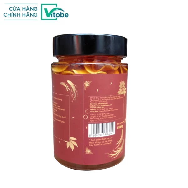 Bao Bì Mật Ong Nhân Sâm 560g - Mật Ong Vitobe - 9Mart.vn