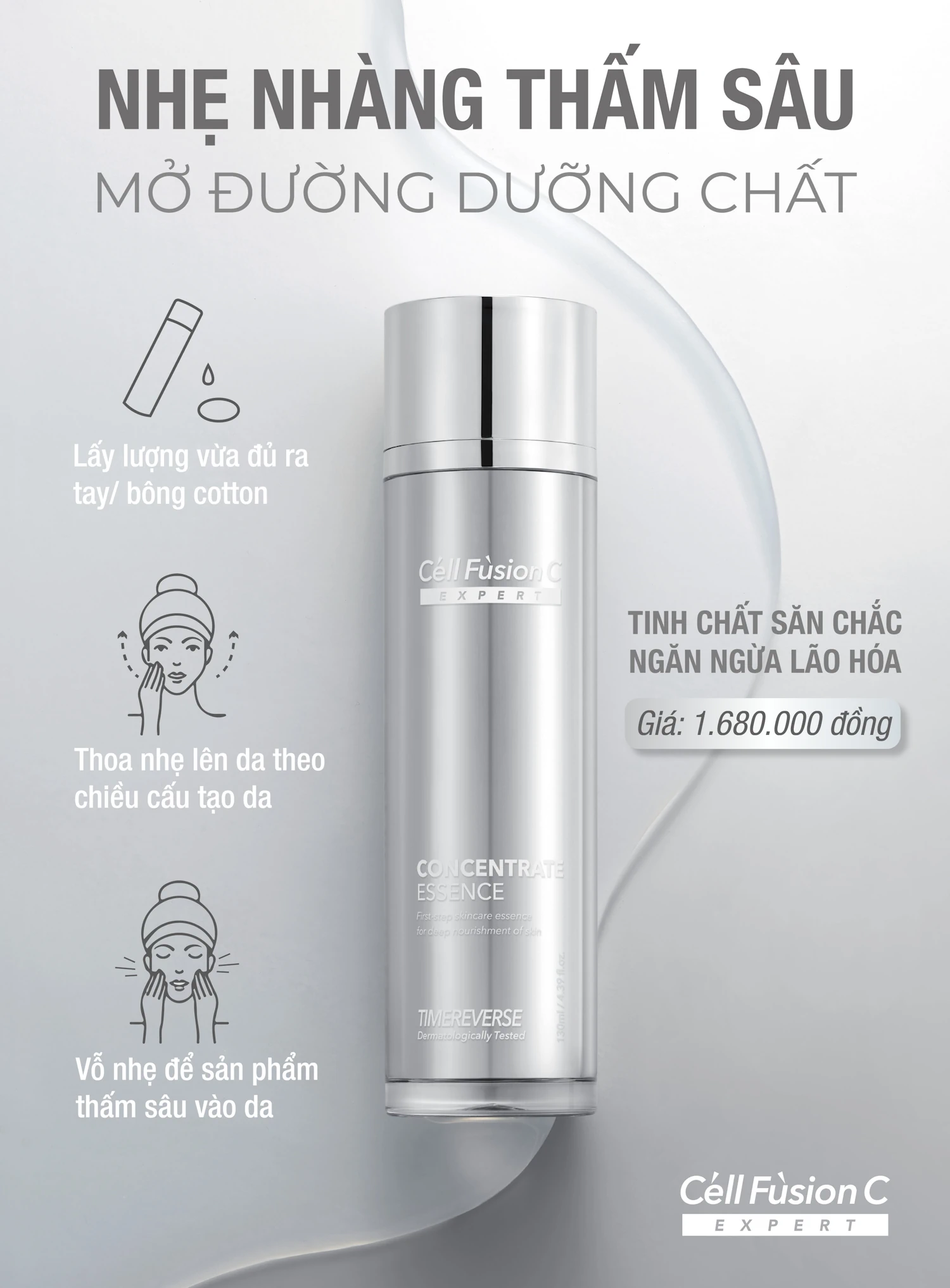 Cách Sử Dụng Tinh Chất Time Reverse Concentrate Essence Cell Fusion C Expert - 9mart.vn