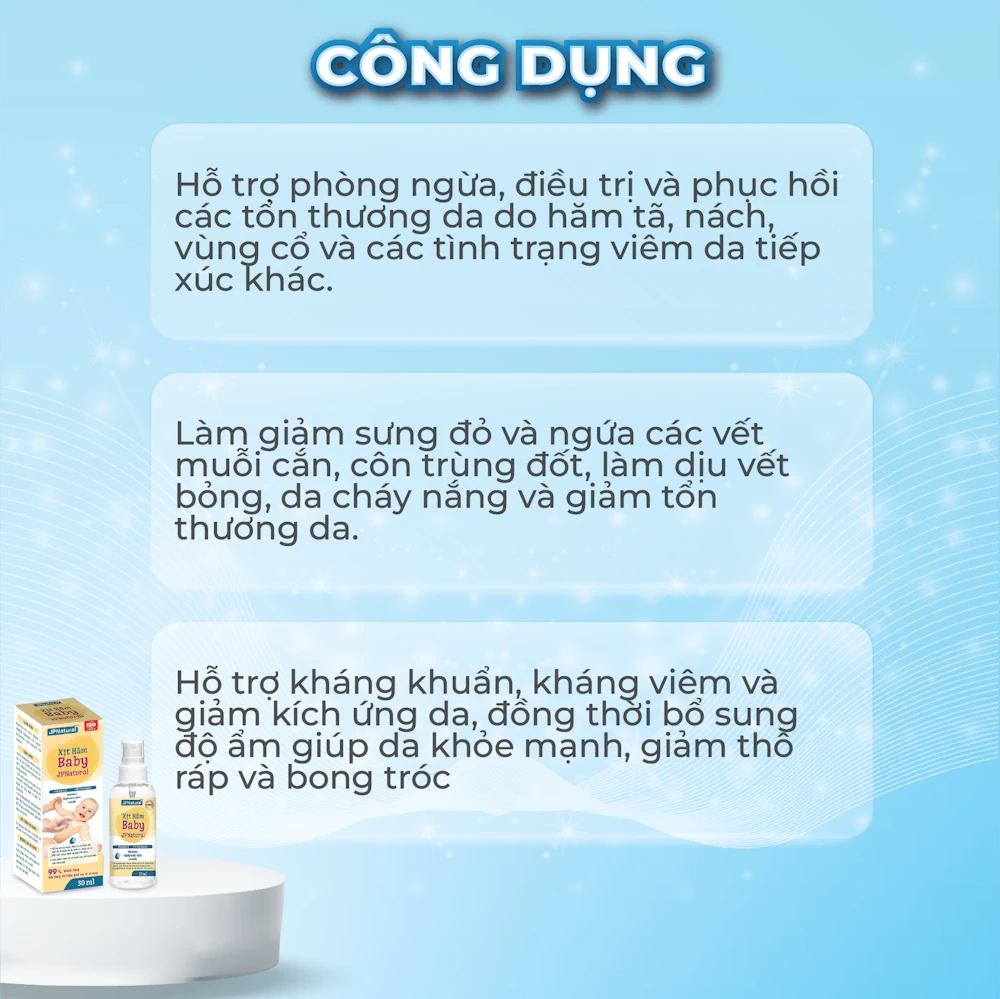 Công Dụng Xịt Hăm Baby Jpnatural - 9mart.vn