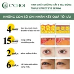 Hiệu Quả Sử Dụng Tinh Chất Dưỡng Mắt 3 Tác động C’choi - Triple Effect Eye Serum - Punar - 9Mart.vn