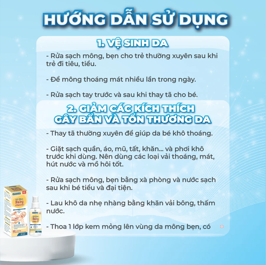 Hướng Dẫn Sử Dụng Xịt Hăm Baby Jpnatural - 9mart.vn