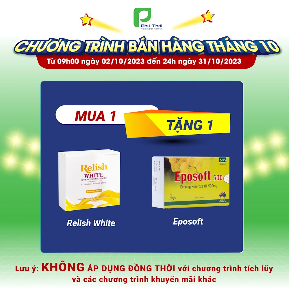 Khuyến Mãi Khi Mua Relish White Tặng Eposoft - Phú Thái - 9mart.vn