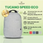 Balo Tái Chế Tucano Speed Eco Macbook Pro 16'' - Màu Xám Trắng - 9Mart.vn