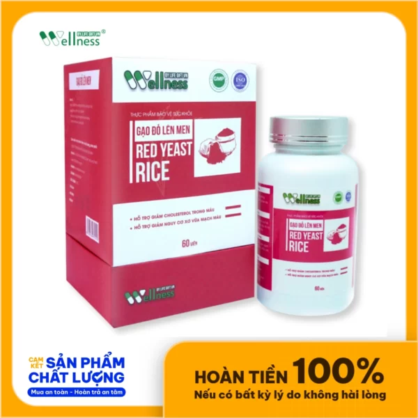Gạo đỏ Lên Men Red Yeast Rice Hỗ Trợ Tim Mạch - 9Mart.vn