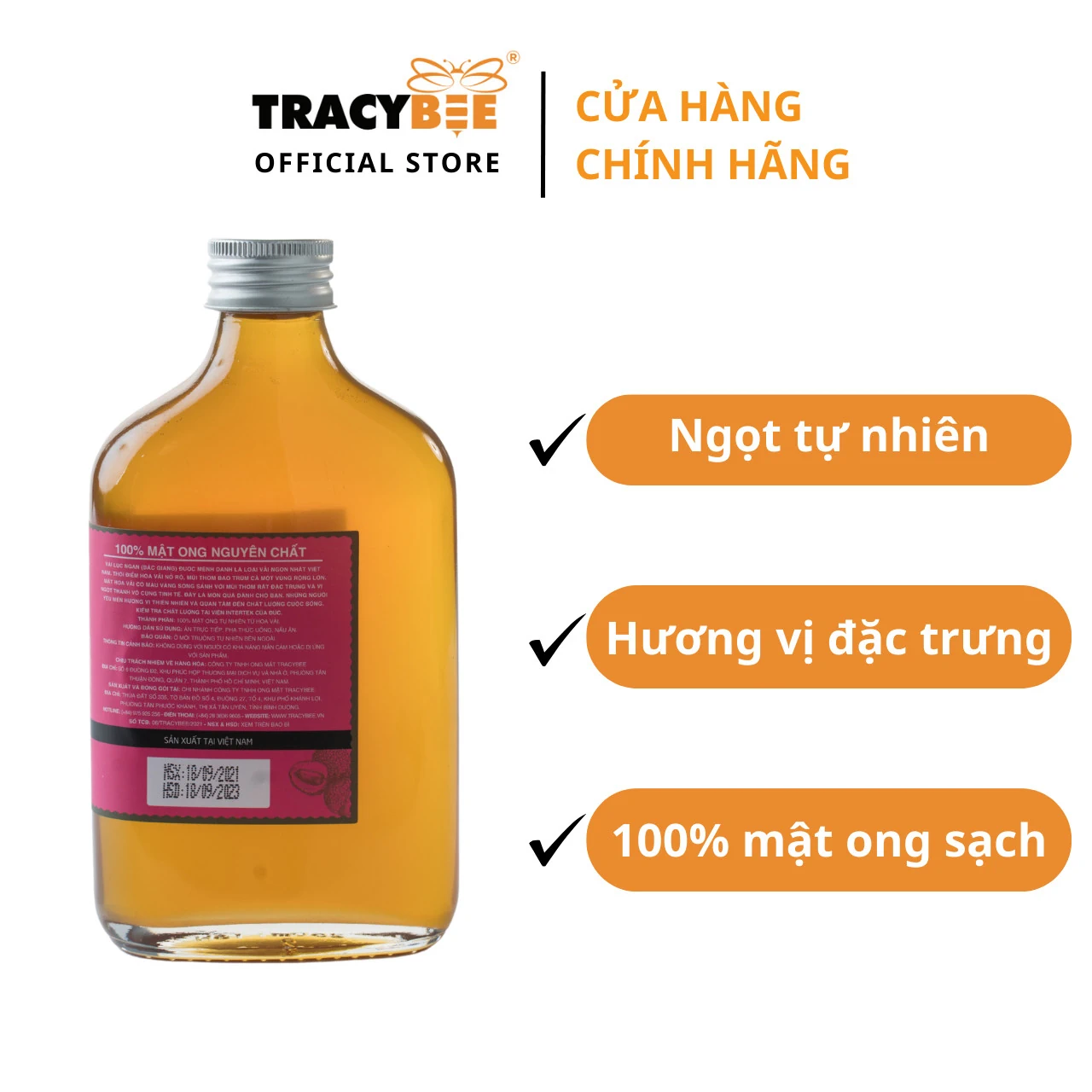 Mật Ong Nguyên Chất Hoa Lệ Chi Tracybee - 9mart.vn