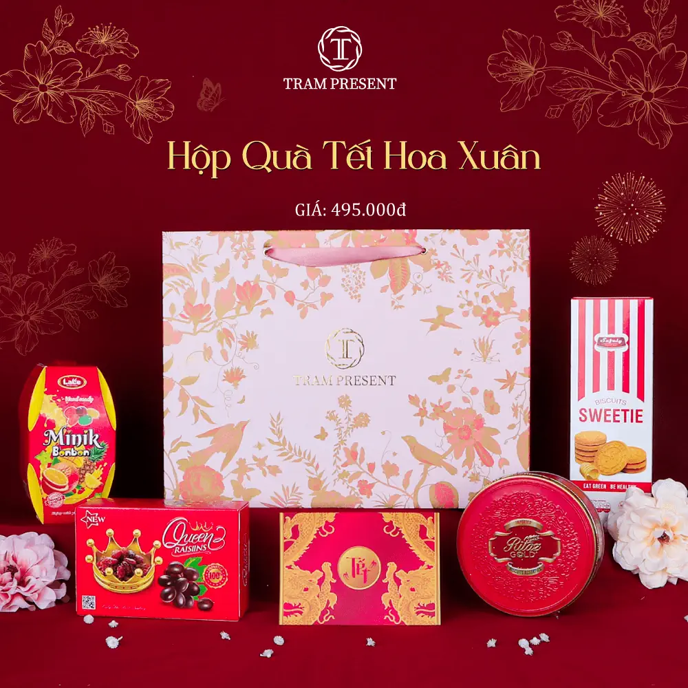 Hộp Quà Tết 2024 Trâm Present Hoa Xuân - Droppii Mall