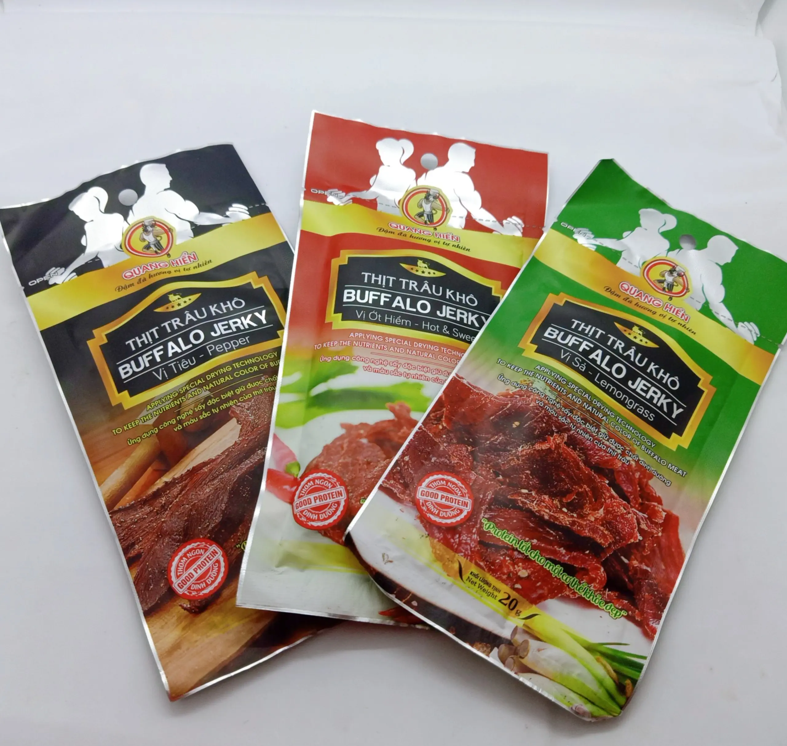 Khô Trâu Buffalo Jerky Quang Hiển 20gr - Droppii Mall Khô Trâu Buffalo Jerky Quang Hiển 20gr - Droppii Mall