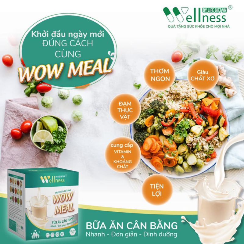 Bữa ăn lành mạnh giảm cân Wow Meal 30 gói - 9mart.vn
