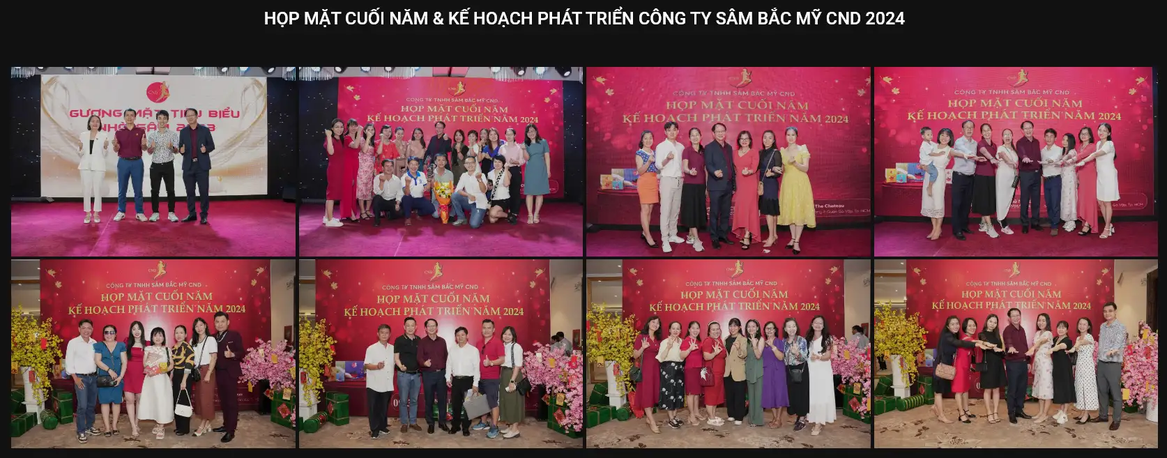 HỌP MẶT CUỐI NĂM & KẾ HOẠCH PHÁT TRIỂN CÔNG TY SÂM BẮC MỸ CND 2024