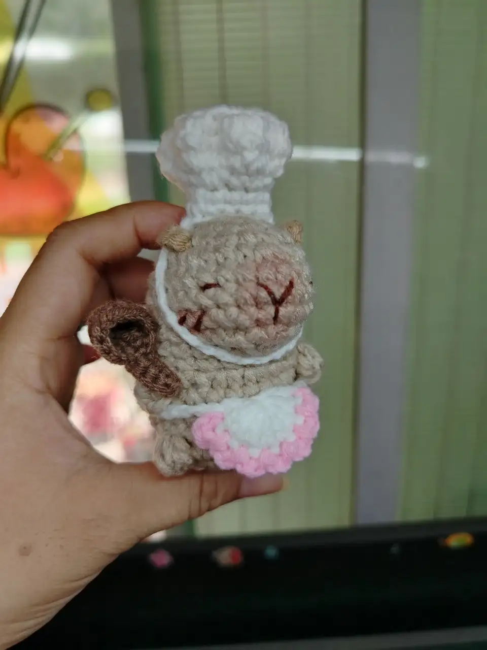Đồ decor handmade Capybara bằng len (chuột lang nước)